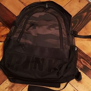 "Victoria Secret Pink" camo full size backpack
